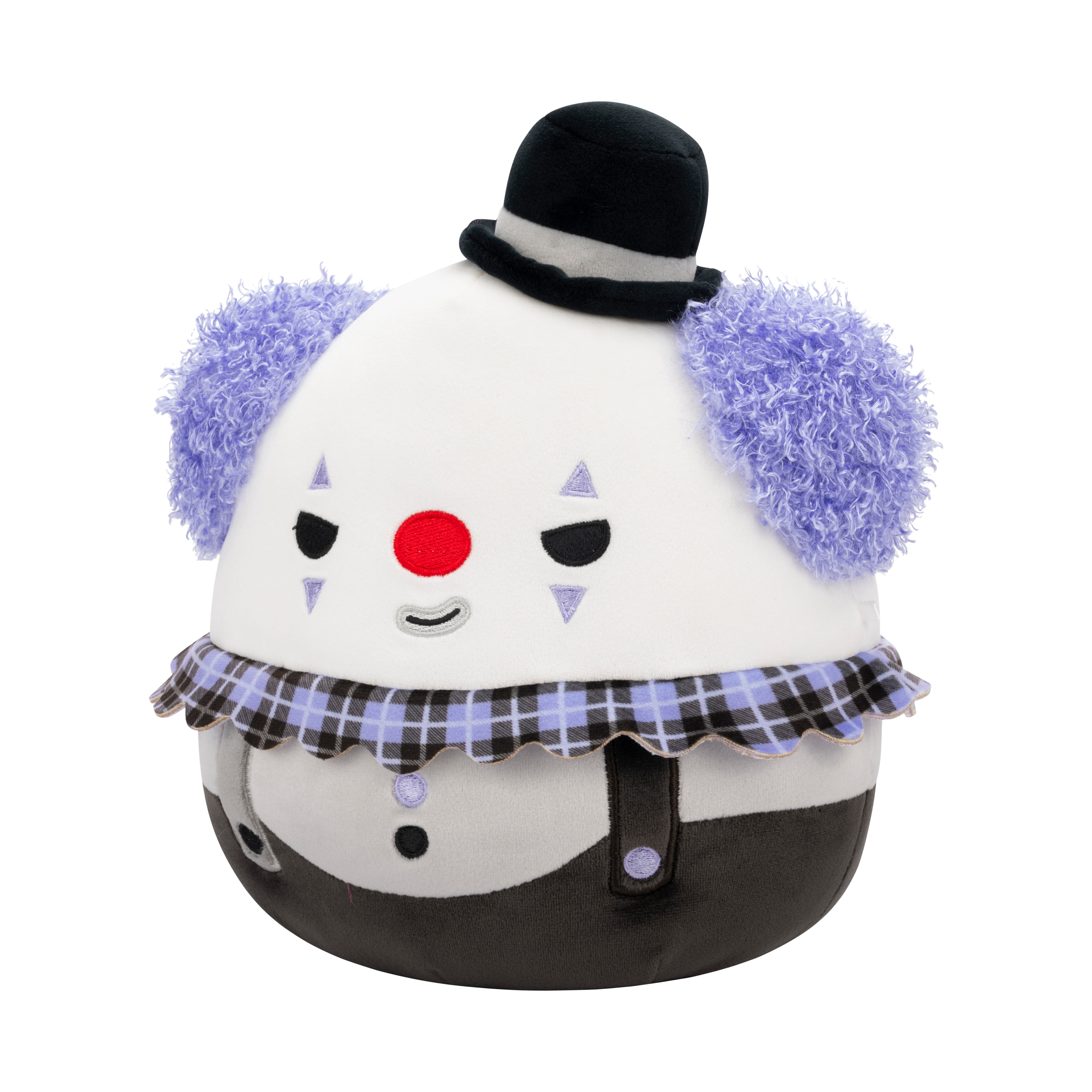 Squishmallows Official 8 inch Ms. K the White Clown with Violet