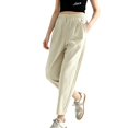 thumbnail image 2 of Womens Hiking Pants Lightweight Water Resistant Cargo Hiking Pants with Pockets for Travel Camping Work by Yigetop Beige L, 2 of 7