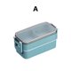 thumbnail image 1 of Student Lunch Box Compartment Office Worker Double Heating Lunch Box, 1 of 3