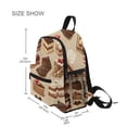 thumbnail image 3 of FORMRS Kids School Backpack with Front Zippered Pocket 12" Student Travel Daypack, Brown Cakes, 3 of 6