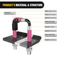 thumbnail image 4 of Trailer Hitch Tightener for 2 Inch Trailers Hitches Mount Anti Rattle Heavy Duty Steel with Rubber Cover Gray U Bolt Matte Black Plate Electrophoresis Anti-Rust Triple Protective, 4 of 7