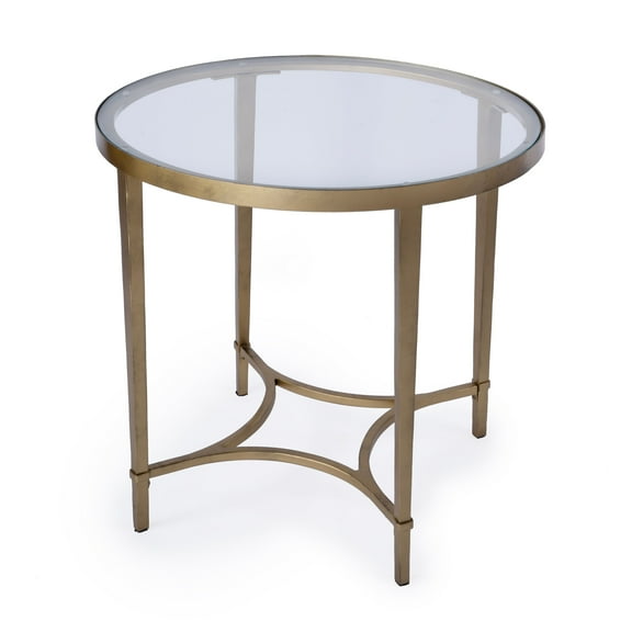 Butler Specialty Monica Glass And Metal Side Table - Gold