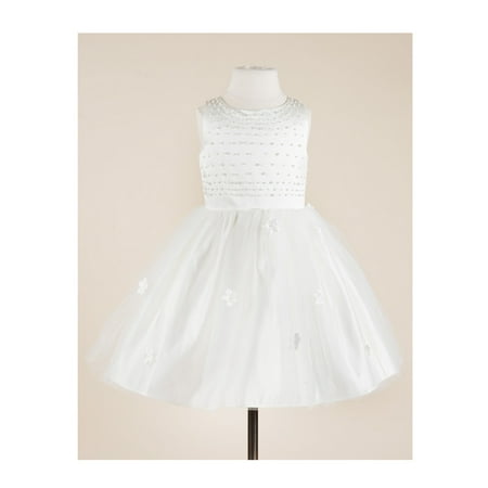 Net Crinoline - Efavormart Princess Inspired White Crinoline Flower Girl Dress Birthday Girl Dress Junior Flower Girl Wedding Party Gown Girl Dress