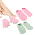 thumbnail image 1 of Guantes de Gel, Guantes de Gel Calcetines Hidratantes Suavizante Reutilizable Cuidado de la Piel Verde Rosa para La Mano, 1 of 7
