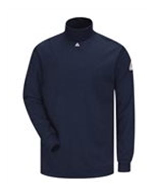 FR Lng Slv Mock Turtleneck Shirt,Navy 