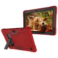 thumbnail image 1 of Mignova for Vankyo Matrixpad z4/Z4 Pro Case,Shockproof Dropproof Hybrid Rugged Armor Build in Kickstand Full Body Protective Case for Vankyo Matrixpad z4/Z4 Pro 10 Inch Tablet (Red/Black), 1 of 7