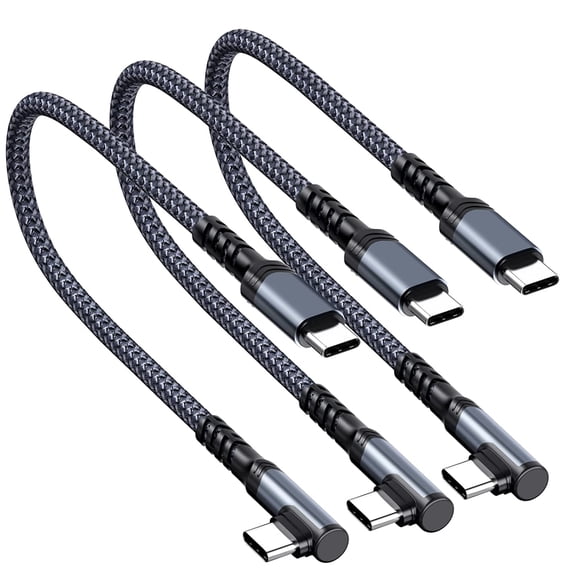 3 Packs Short USB C to USB C cable 3ft, 60W Type C Fast Charging Cord Charger for Samsung S22/S22 /S22 Ultra/S21/S20/Note20/10, iPad Pro, MacBook Pro, Piexel 4/3 XL and more USB-C phone/Tablet