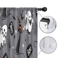 thumbnail image 4 of Blackout Kids Curtains,Gray Halloween Ghosts Cats and Pumpkins Childrens Insulated Curtains Set Of 2,Bedroom Essentials,Toddler Room Decor 42"x54", 4 of 5