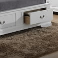 thumbnail image 3 of Glory Furniture Louis Phillipe Queen Storage Bed in White Color, 3 of 5