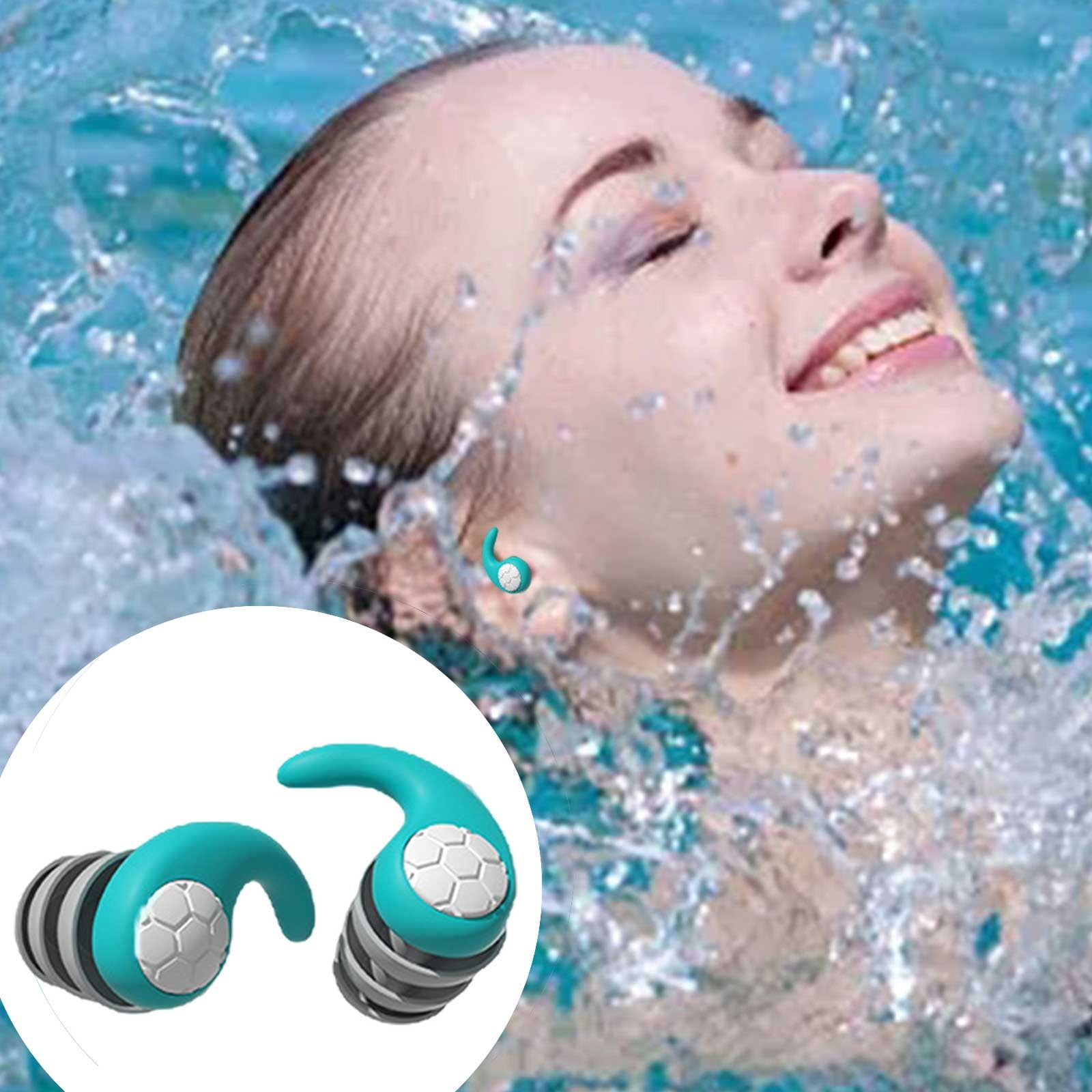 Lot 4 Paires Bouchons D'oreilles Natation Silicone - Adultes/enfants - Étanches - 4 Couleurs