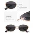 thumbnail image 4 of Gafas de Sol SOJOS a la Moda Ovaladas Redondas Polarizadas SJ1255 Oro/Gris, 4 of 5
