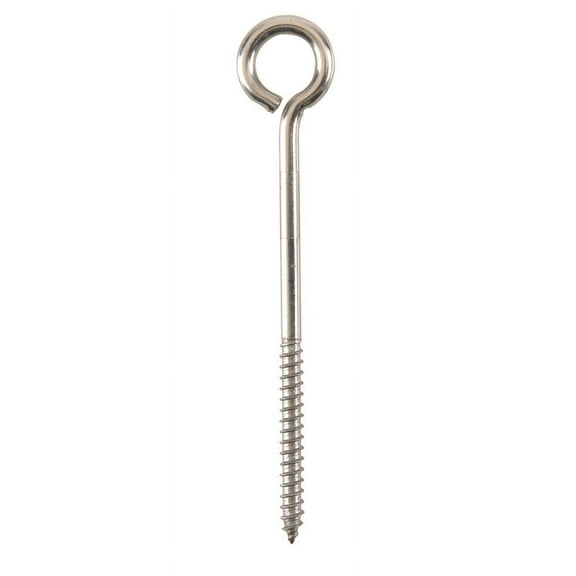 Hampton 02-3463-403 Lag Eye Bolt Stainless Steel Screw  0.25 x 5 in. - pack of 5