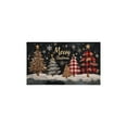 thumbnail image 3 of Christmas Kitchen Rug Set of 2 Non Slip Kitchen Mats for Floor,Red Christmas Triangle Tree Plaid Kitchen Runner for Bathroom,Room Cooking (47x17+30x17in), 3 of 6