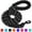 Black, variant on Rope Dog Leash with Comfortable Padded Handle, 6ft Reflective Dog Leash, Navyblue