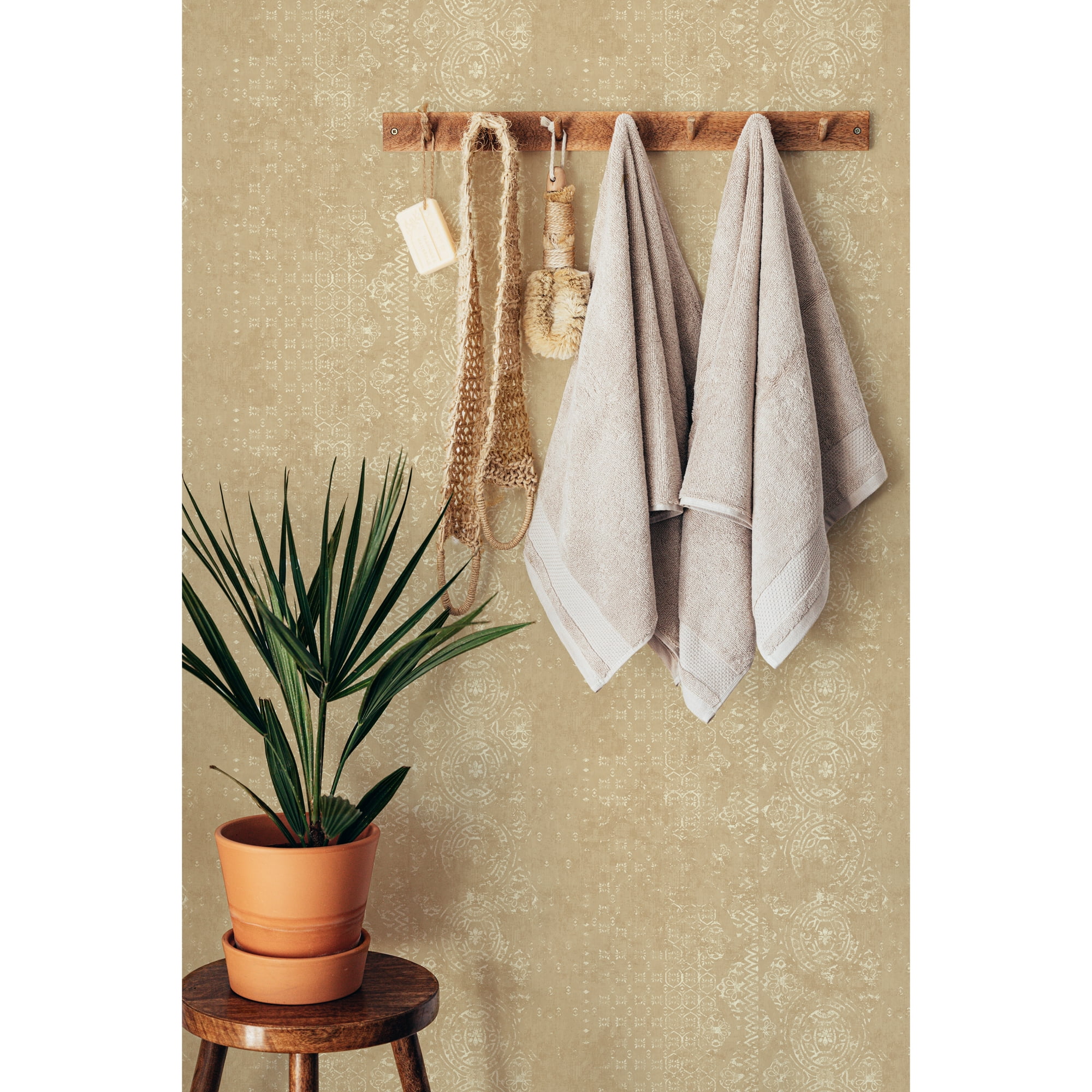 Better Homes & Gardens Neutral Boho Filigree Peel and Stick Wallpaper, 20.5" x 18'