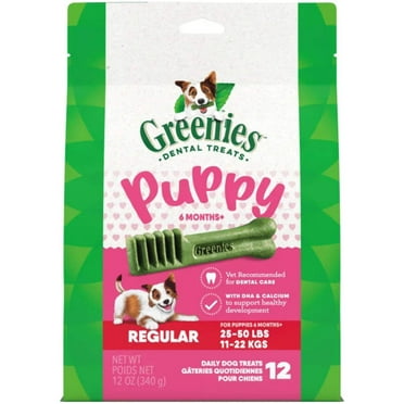GREENIES Puppy Regular Dental Treats, 12 Count