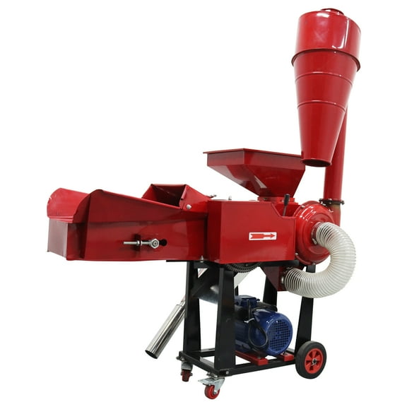 Hay Crusher Farm Household Hay Cutter for Cutting Grass/ Kneading Silk/ Crushing 500KG/H 220V 3KW
