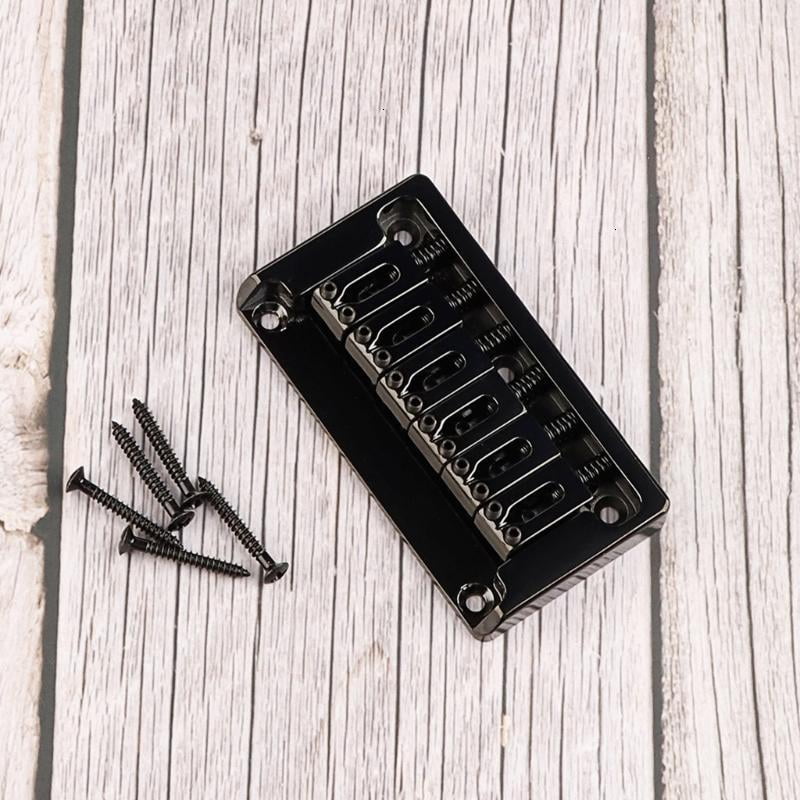 CEORPER Metal Fixed Hardtail Bridge Top Load Tailpiece for 6 String Electric Guitar