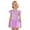 Purple, variant on Girls Ballet Romper Sparkly Skirt Short Sleeve Dance Practice Performance Leotard