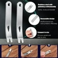 thumbnail image 4 of 8 Pieces Mini Pry Bar Stainless Steel Flat Multifunction Small EDC Crowbar Survival Opener Tool Set, 4 of 5