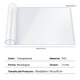 thumbnail image 2 of 1.5mm Mantel Individual de PVC Transparente, Resistente al Agua y al Aceite, Ideal para Mesas de Comedor, Mesas de Café, Escritorios y Tocadores, 2 of 7