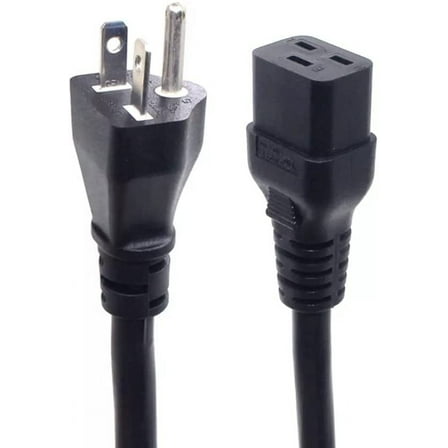 Toptekits NEMA 6-20P to IEC C19 3X12AWG SJT (20A 250V) 6ft/1.8m, Power Extension Cord for PDU UPS, UL Certification (6-20P to C19 ,6ft)