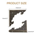 thumbnail image 2 of Uxcell 30pcs Vintage Corner Protector 2.3"x2.3"x0.2" for Table Box, Bronze, 2 of 5