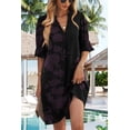 thumbnail image 2 of Vestido QACOHU 2026 para mujer, cuello en V, volantes, manga corta abullonada, XXL, 2 of 5