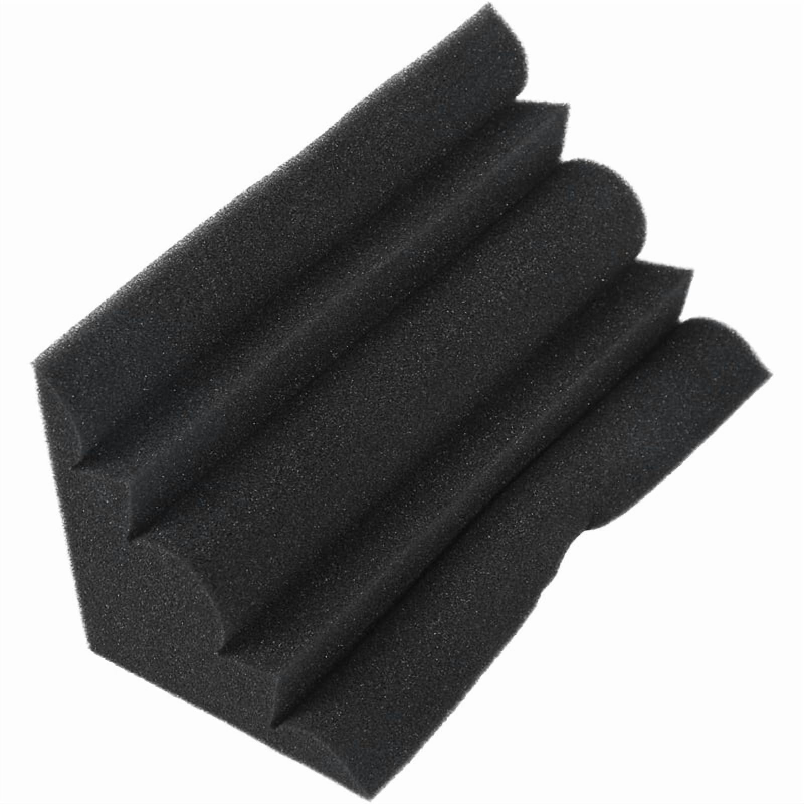 16 Pcs Corner Bass Trap Acoustic Panel Studio Sound Absorption Foam 12x12x24cm,16 * pcs Acoustic Foams,black