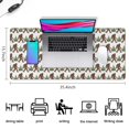 thumbnail image 5 of Long Mouse Pads for Desk,Brown Bigfoot and Pine Tree Pattern Desk Mats on Top Of Desks, Desk Mouse Pad Extra Large with 3mm Non-Slip Base and Stitched Edge for Gaming,Office,Work,Home 35.4"x15.7", 5 of 6