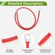 thumbnail image 5 of Cable de inversor de batería de 3/8" Lug 7 AWG de 2.5FT de Bargains Únicos, 1 Pc Rojo, Cobre Estaño, 5 of 7