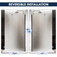 thumbnail image 5 of Sunny Shower Black Matte Shower Door 32x72 Inch Bathroom Privacy Glass, 5 of 8