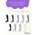 thumbnail image 2 of MeMoi  Thin Ribbed Cotton Tights - Girls - Female, 10, Light Denim, 2 of 10