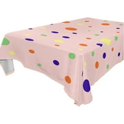 SKYSONIC Cute Print Tablecloth Waterproof Washable Polyester Square Table Cover Durable Tablecloth for Kitchen Dining Table Party Decor (60 X 60 Inch)