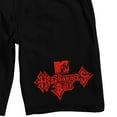 thumbnail image 2 of Head Bangers Ball Logo Men's Black Sleep Pajama Shorts-XXL, 2 of 3