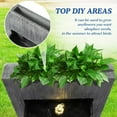 thumbnail image 3 of MAGIC UNION Water Fountain Outdoor Garden - Indoor Modern Water Fountain Freestanding Fountains, 49.6" H Contemporary Curves Garden Fountain with LED Lights, Pump and Natural Stones for Garden, Patio, 3 of 7