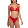 thumbnail image 1 of Charmo Women Sexy Bikini Bathing Suits Two Piece High Cut Triangle String Bikini Swimsuit, 1 of 6