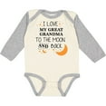 thumbnail image 3 of Inktastic I Love My Great Grandma to the Moon and Back Boys or Girls Long Sleeve Baby Bodysuit, 3 of 5