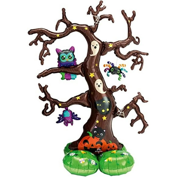 Airloonz 62" Creepy Tree Foil Mylar Air Balloon Halloween Party Decoration Supply