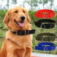 thumbnail image 3 of Collar para perros ajustable de estilo militar, con anilla en D de 2 pulgadas de ancho y hebilla, collar para perros de 2 líneas, 3 of 5