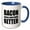 Blue/White, variant on 3drose, Bacon Makes Everything Better, 11oz Two-tone Green Mug