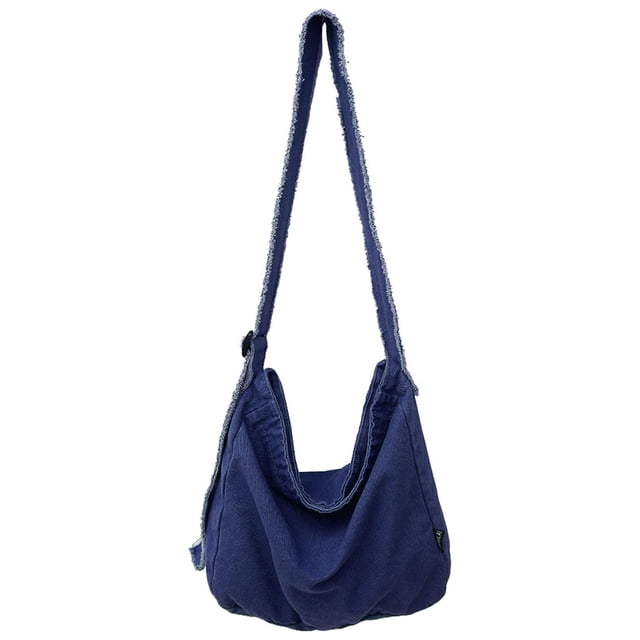 Bolsos Hombro Lona Gran Capacidad Bolso para Mujeres Y Hombres (azul Oscuro)