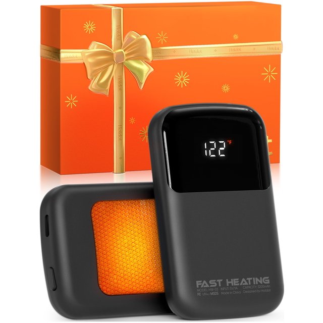 Calentador de manos recargable Hotdot con pantalla LED de 3200 mAh
