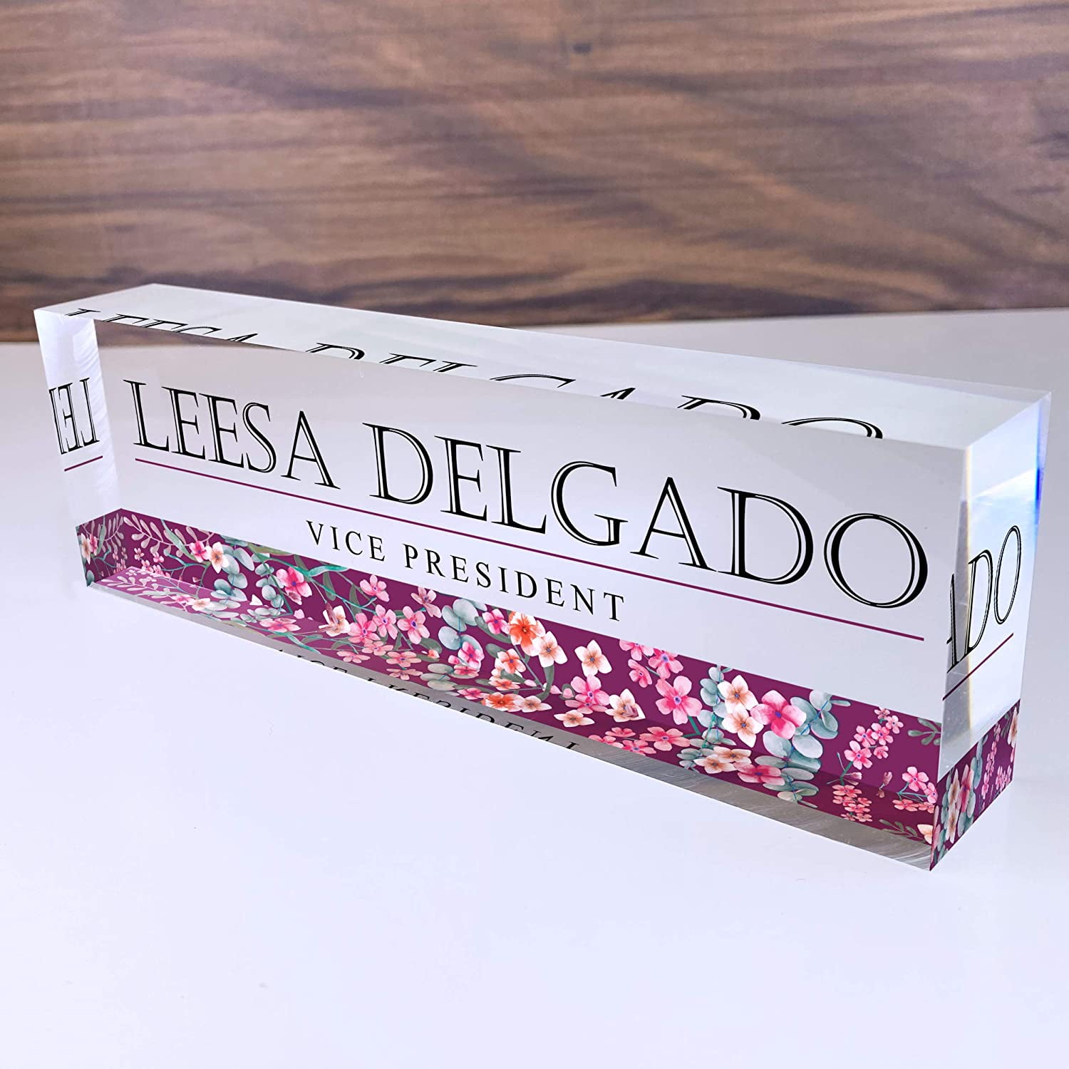 Artblox Office Desk Name Plate Personalized Custom Name Plates for