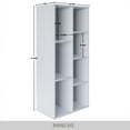 thumbnail image 4 of Castle Place Simple 7-Cube Open Shelf Bookcase, White, 4 of 6