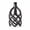 Black, variant on White Plastic Handheld Shower Head - Hollow Diamond-Woven Design, Industrial Style Bathroom Hand Shower, 1 Pack