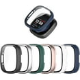 thumbnail image 1 of GFDYREE Compatible with Fitbit Versa 4 / Sense 2 Case, Full Coverage Screen Protector with Tempered Glass Hard PC Protective Cover Anti-Scratch Bumper Shell for Versa 4 / Sense 2 Smartwatch, 1 of 7