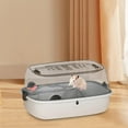 thumbnail image 1 of Runquan Habitat Exercise Playing House Ventilation Hamster Cage for Hedgehog Bunny Rats Gray Luxury model, 1 of 8