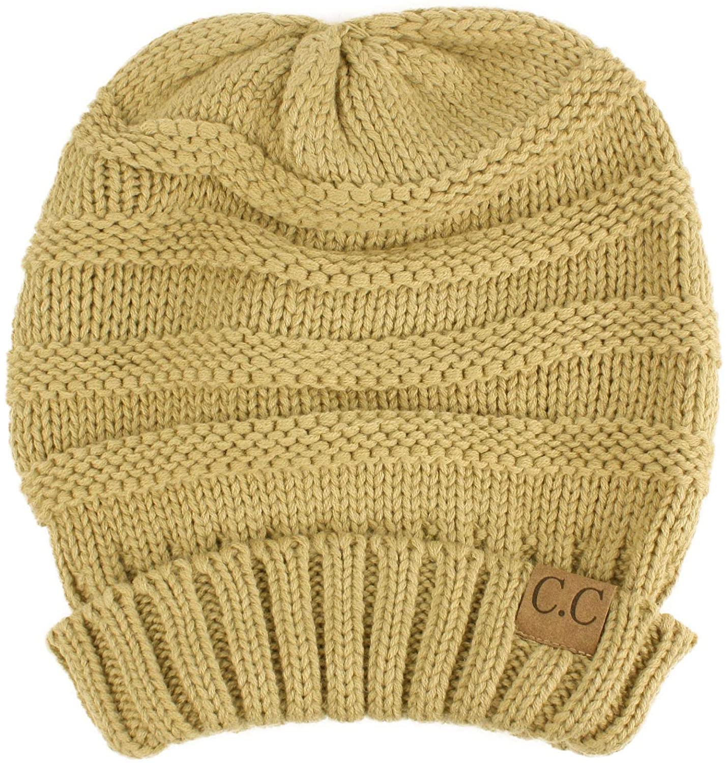 CC Winter Trendy Warm Oversized Chunky Baggy Stretchy Slouchy Skully Beanie Hat - image 2 of 2