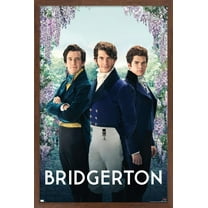 Netflix Bridgerton - Gentlemen 16.5" x 24.25" Framed Poster by Trends International